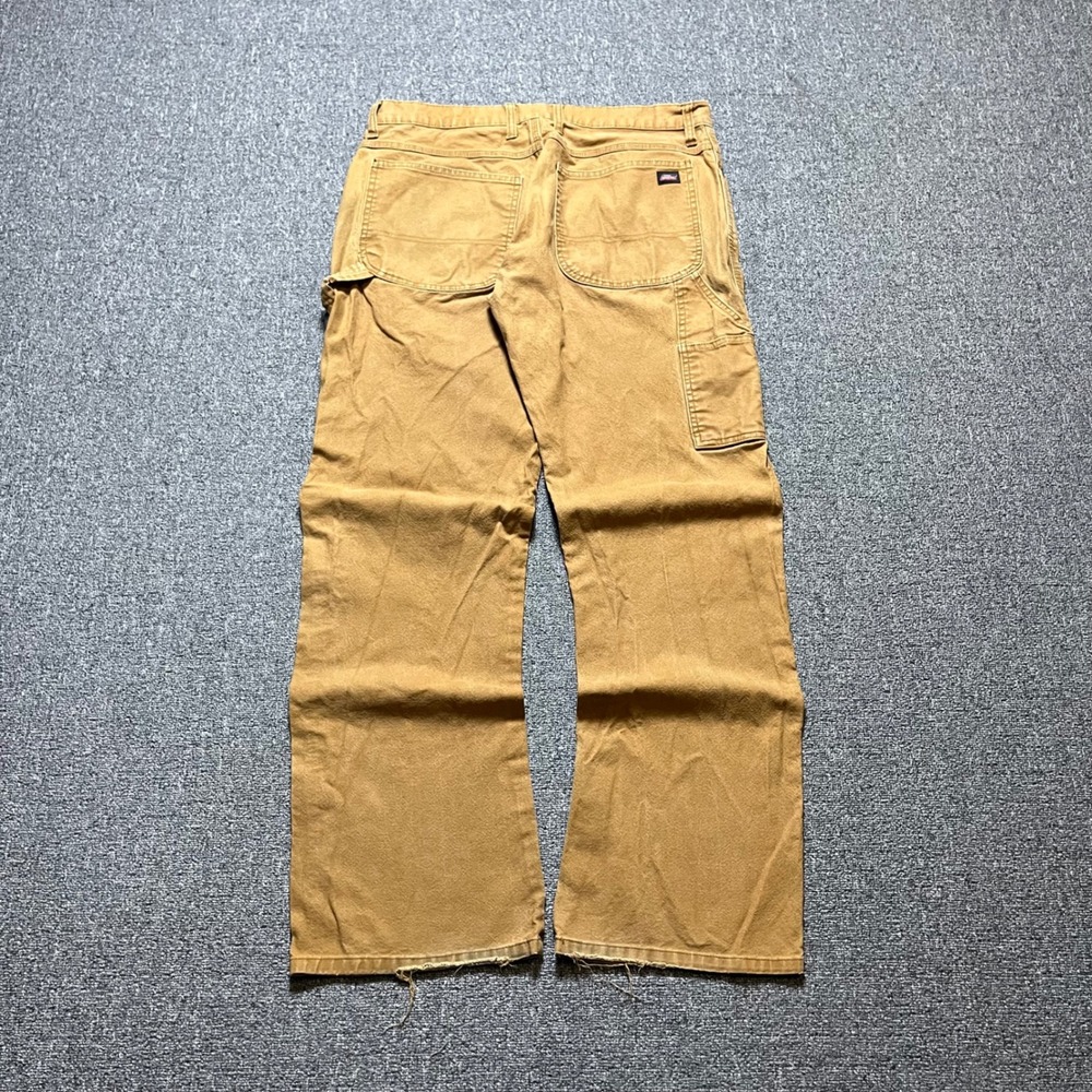 Dickies Carpenter Pants 34x34 Brown Duck Canvas Utility Workwear Pants